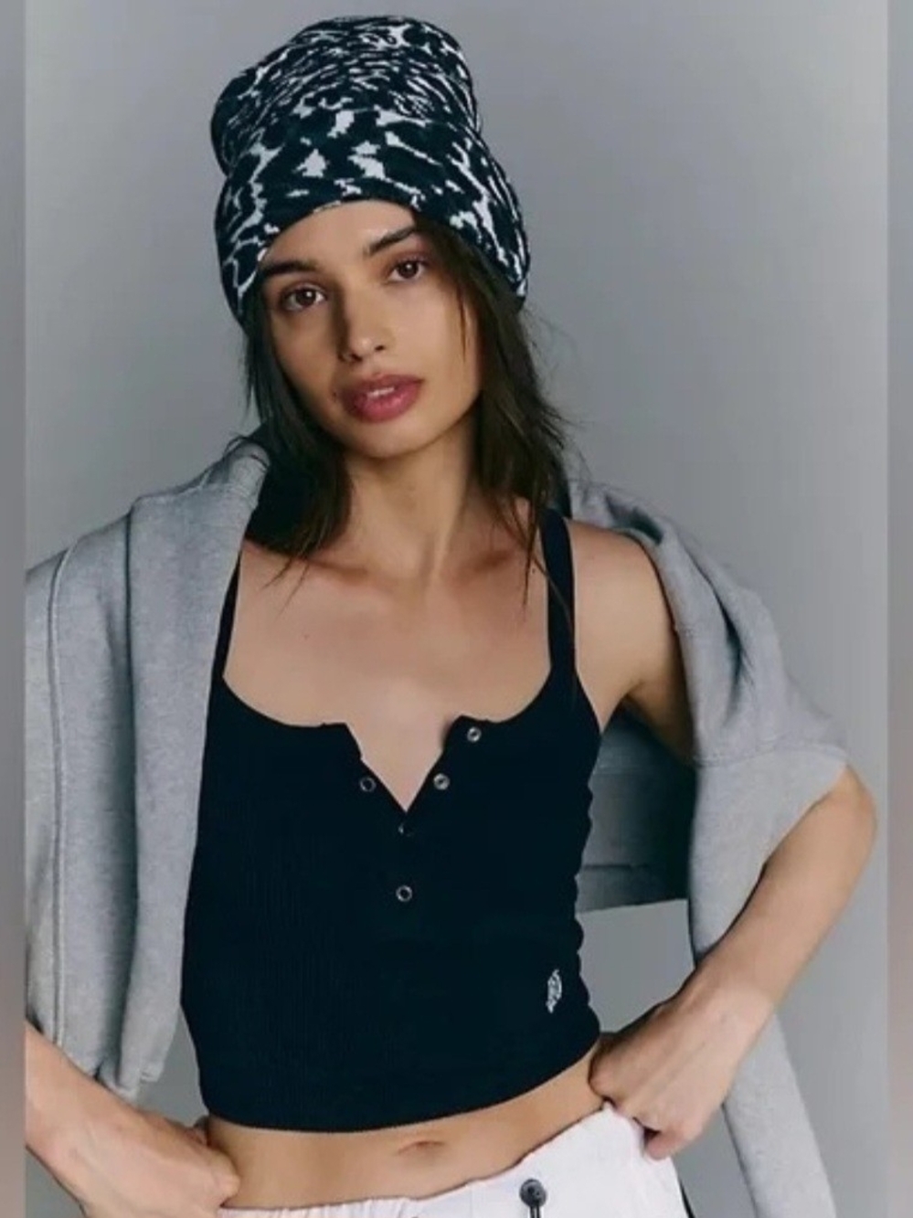 All Clear Scrunched Heneley Tank Top
